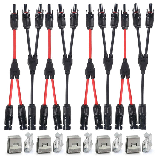 Solar Connector Y Branch Parallel Adapter Cable for Efficient Panel Wiring