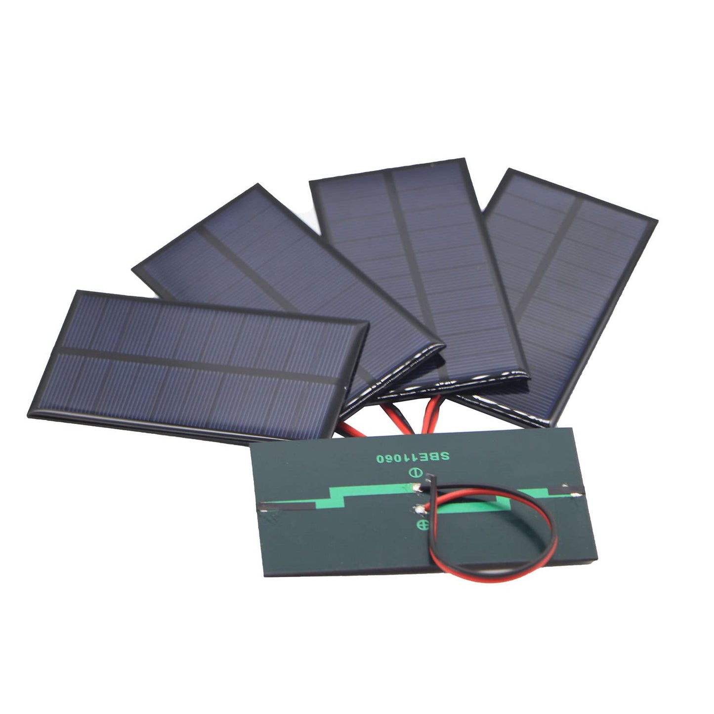 Compact 5PCS Solar Panel Kit for Efficient 5V 200mA Energy Harvesting