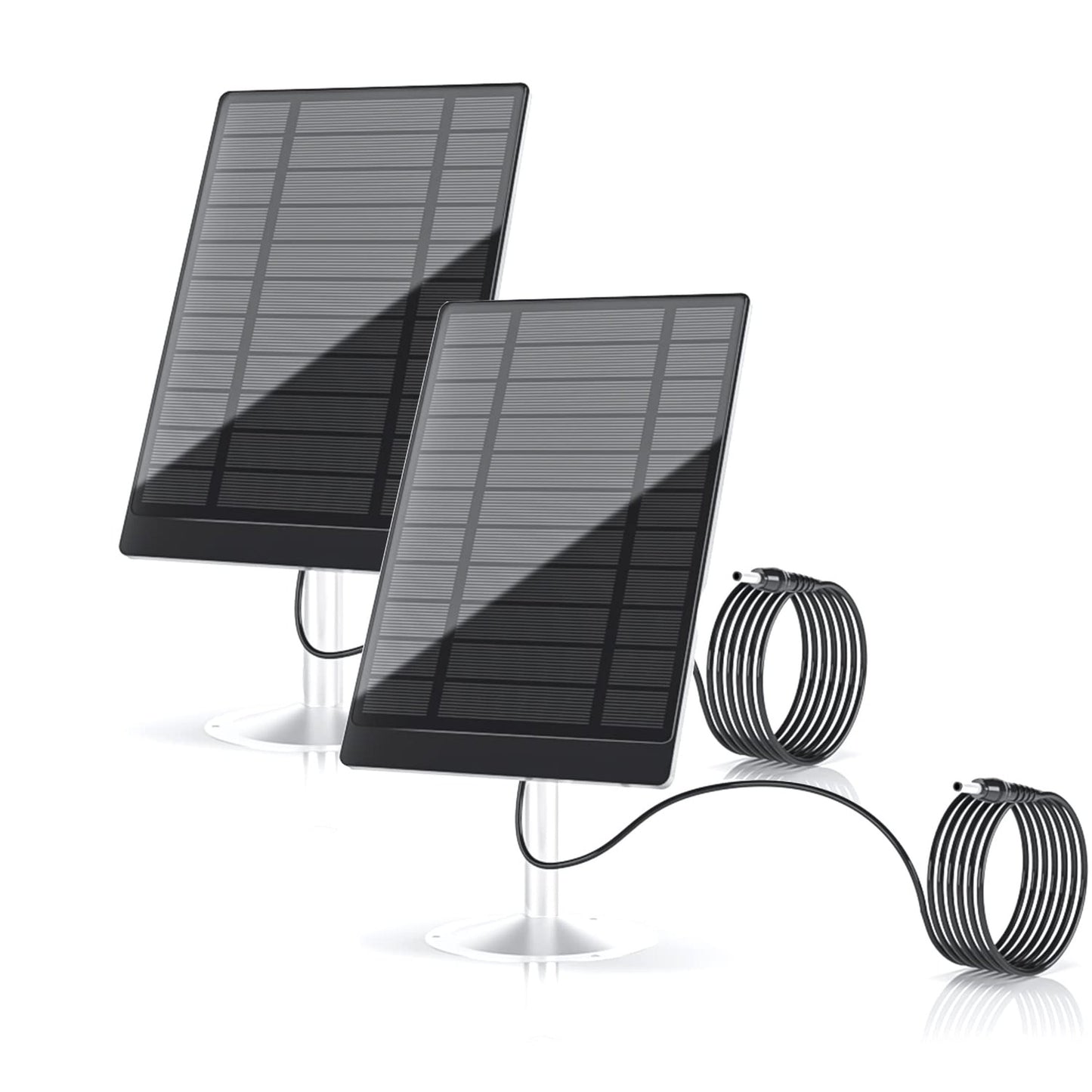 Waterproof Solar Panel for Wireless Security Cameras - 2 Pack 5V 4.5W