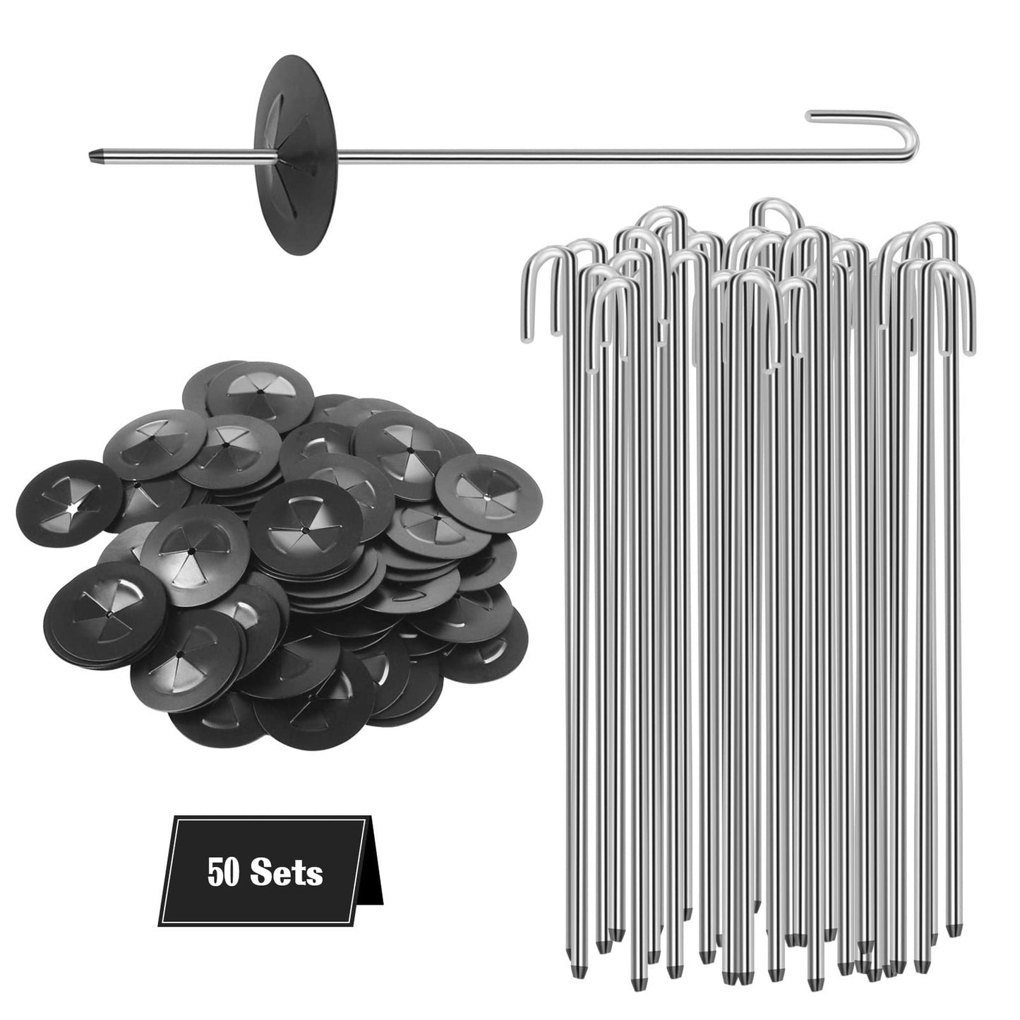 Solar Panel Bird Guard Clips - 50 Stainless Steel Fasteners for Mesh Protection