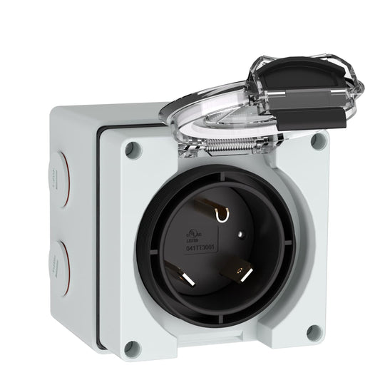 Weatherproof 30Amp Power Inlet Box for EVs and Generators, ETL Listed