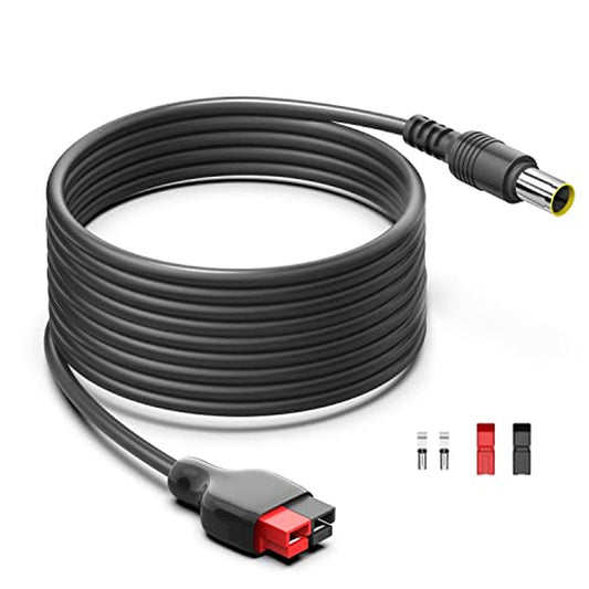 Jackery Solar Panel Extension Cable 20FT 14AWG Anderson to DC 8mm Adapter