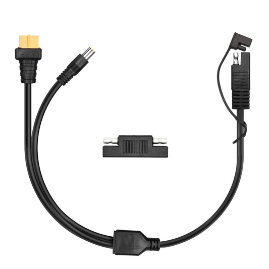 SAE to DC8mm/XT60 Power Cable Extension for Solar Power Stations 60CM
