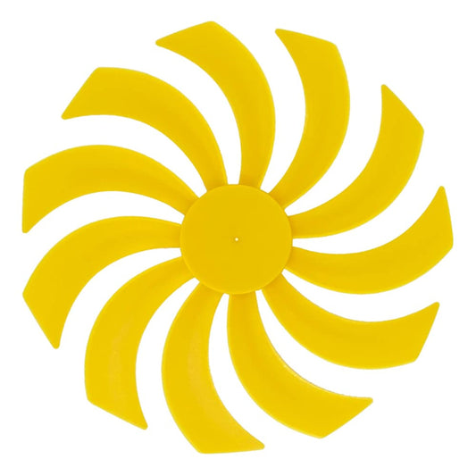 Efficient 6.9-Inch Plastic Fan Blade Replacement for Electric Motors