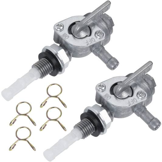 Generator Fuel Tank Shut Off Valve Switch Petcock for Honda Yamaha Pack of 2