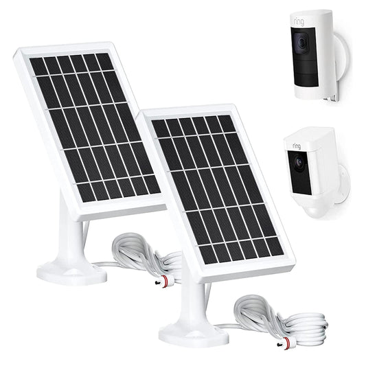 Dual Solar Charger for Ring Camera Spotlight and Stick Up Battery Packs