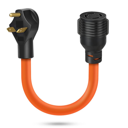 30 Amp Generator Plug Adapter Cord for NEMA TT-30P to L14-30R Connection