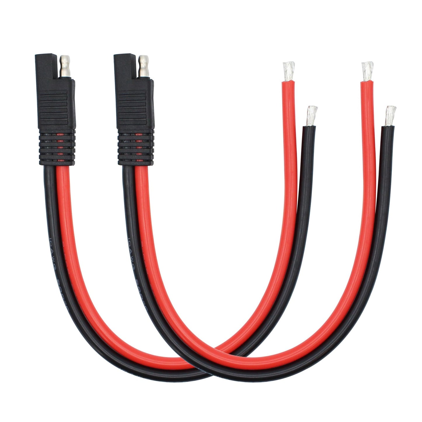 SAE Connector Extension Cable 30cm for Solar Panels and Vehicles 2-Pack