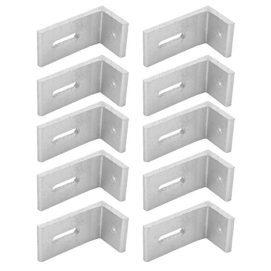 Solar Panel Mounting Bracket Set - Durable Aluminum L Brackets for Roof PV Systems