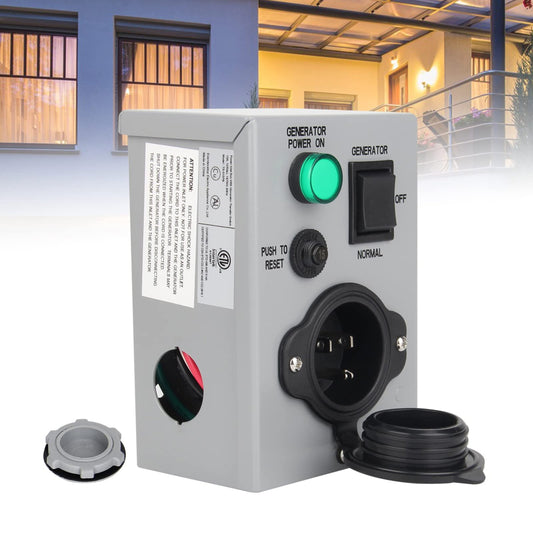 Outdoor 15A Generator Switch Kit with Circuit Breaker for Easy Setup