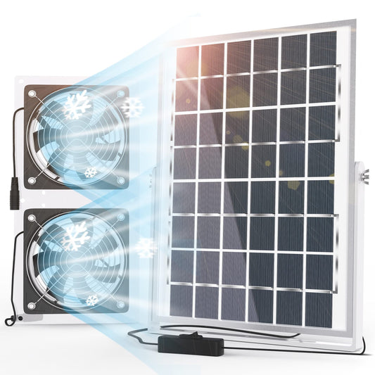 Eco Breeze Solar Exhaust Fan for Greenhouse and Shed