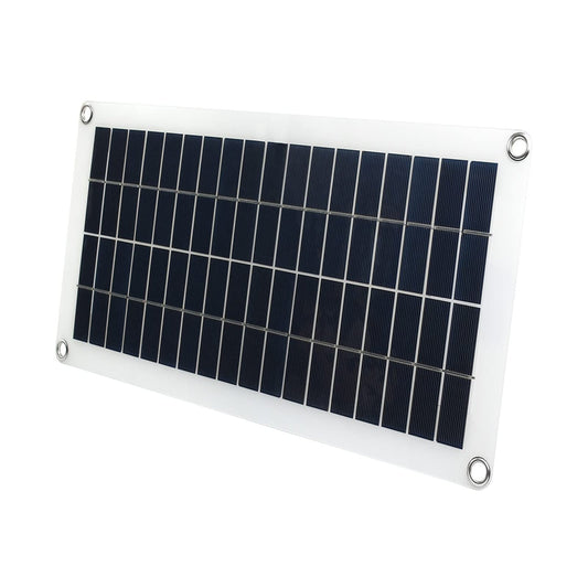 Versatile 18V 10W Semi-Flexible Solar Panel with 5V Output Support