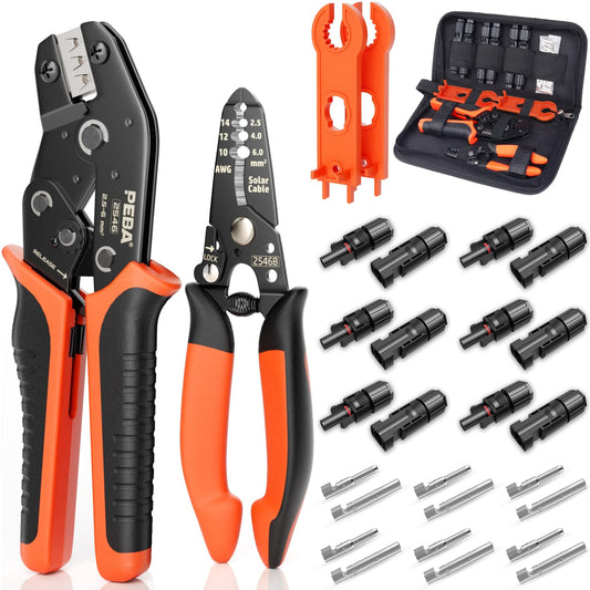 Solar Crimper Tool Kit for AWG14-10 Wire