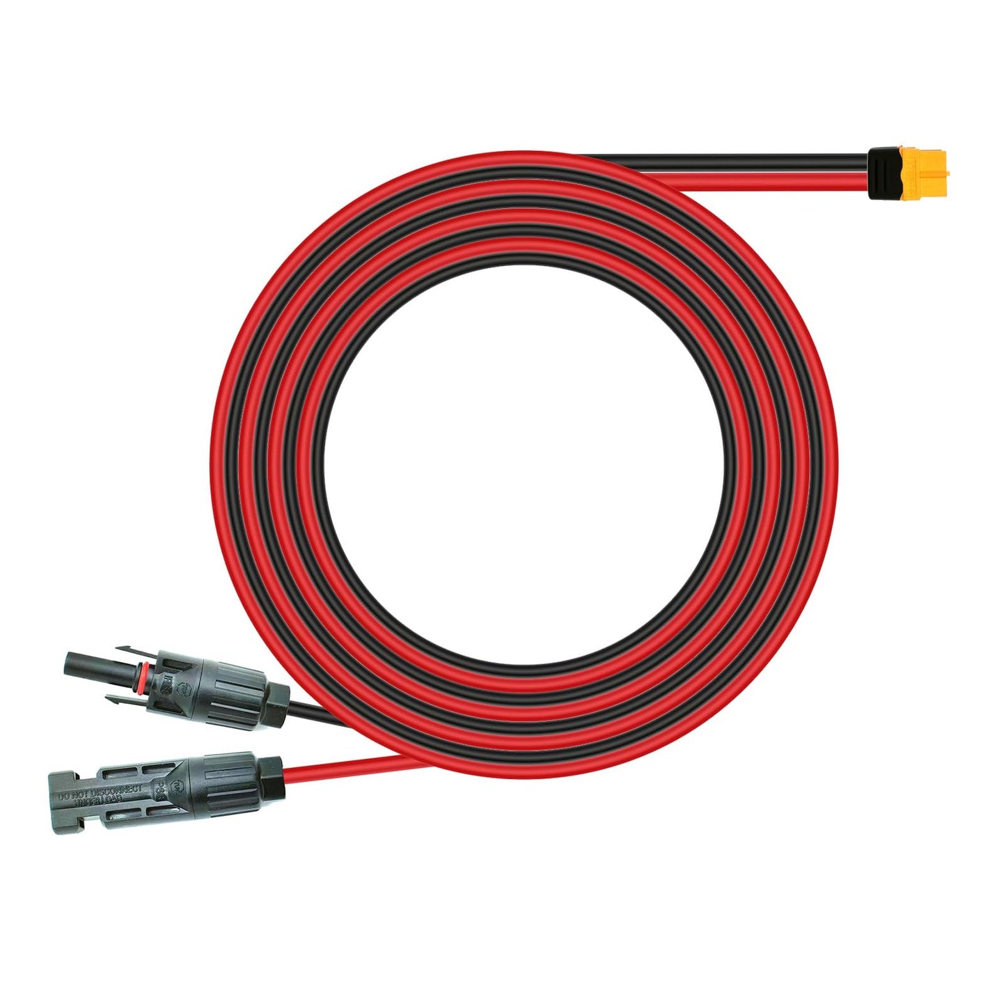 Solar Charge Cable 12AWG 25FT with XT60 Female Adapter for Generators
