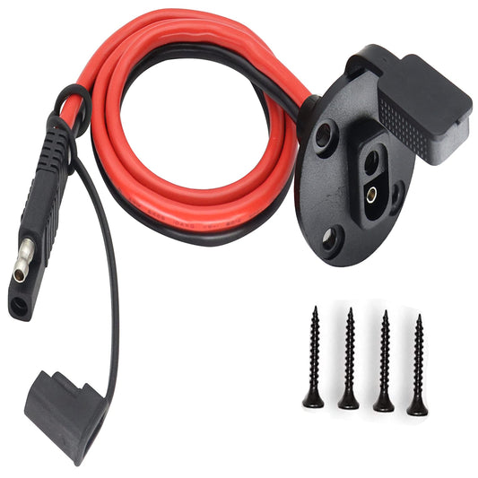 SAE Power Socket Extension Cable for Solar Generators and Battery Chargers