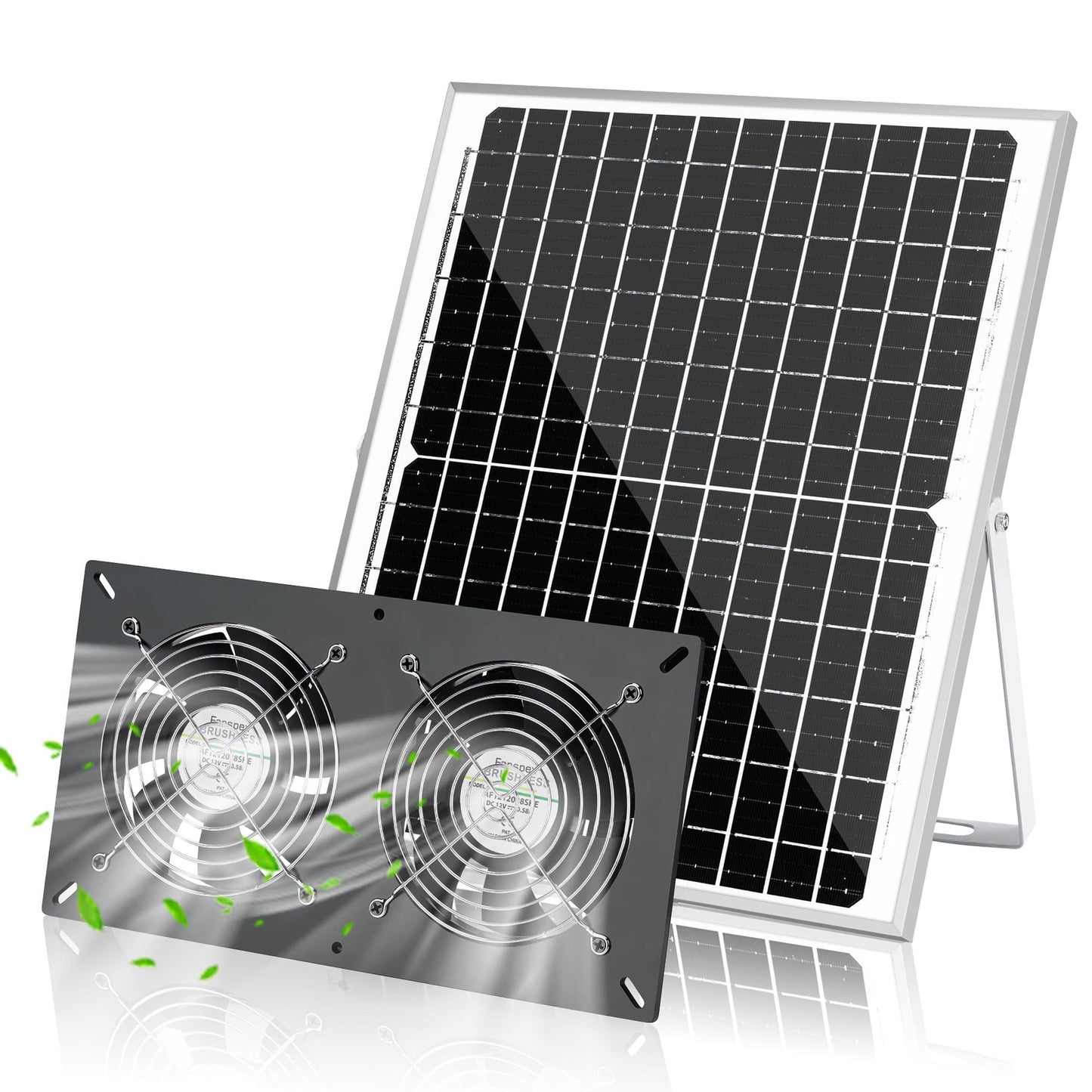 Eco-Friendly Solar Powered Fan Kit for Greenhouse and Pet Spaces