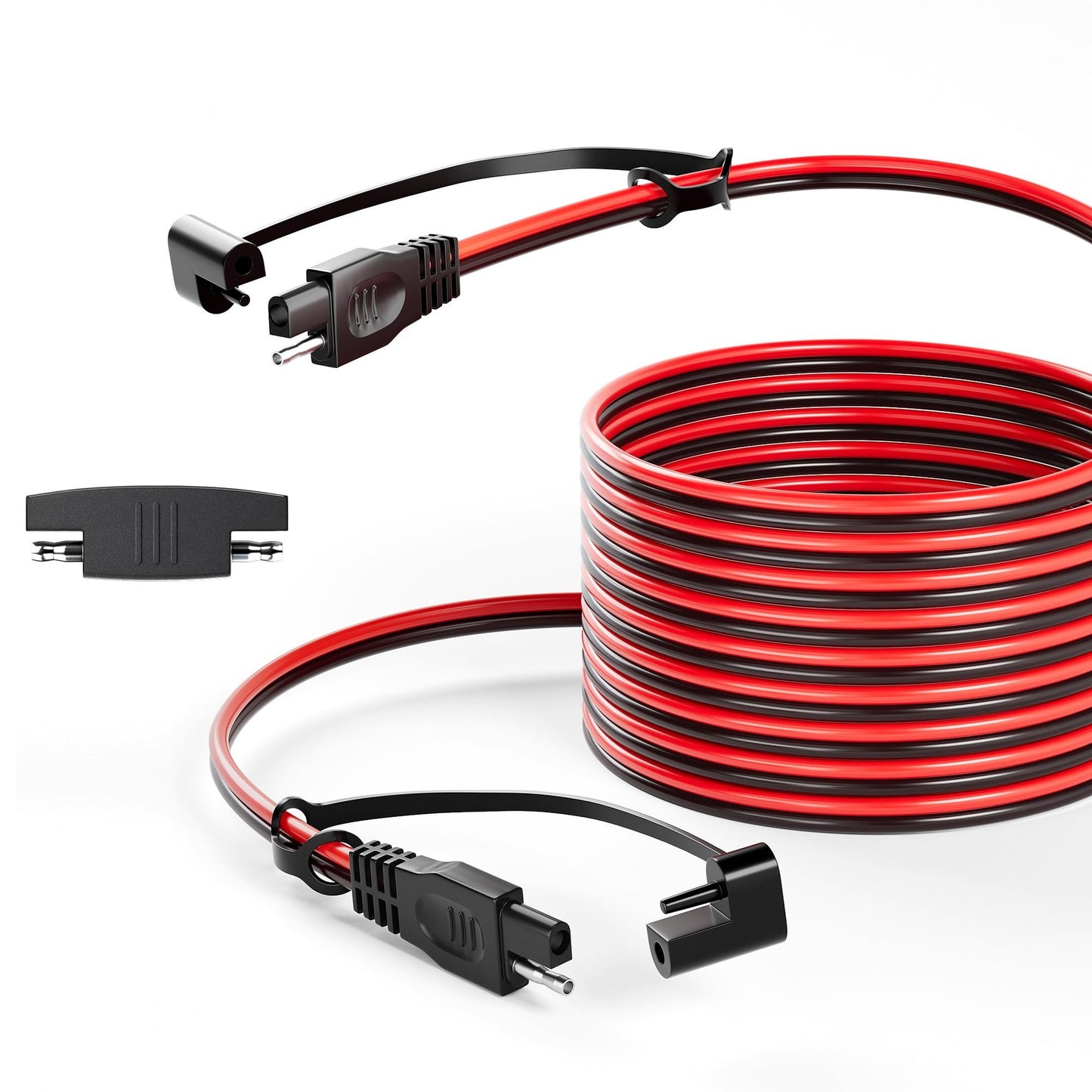 30FT SAE Extension Cable 16AWG Quick Disconnect for Solar Charging