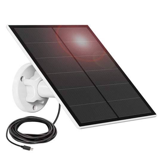 Solar Power Hub for Wireless Outdoor Security Cameras, 360 Adjustable, IP65 Waterproof