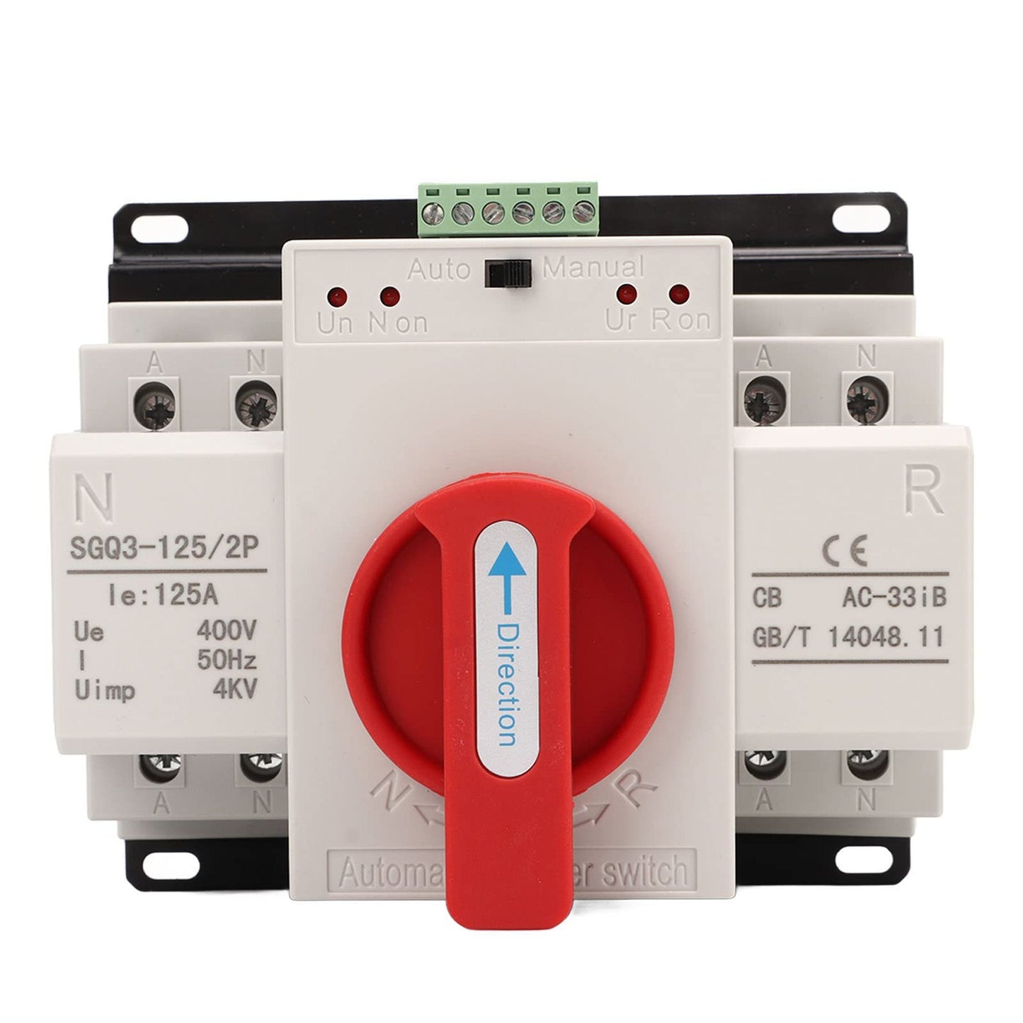 Smart Dual Power Automatic Changeover Switch 400V 125A for Inverters and Solar