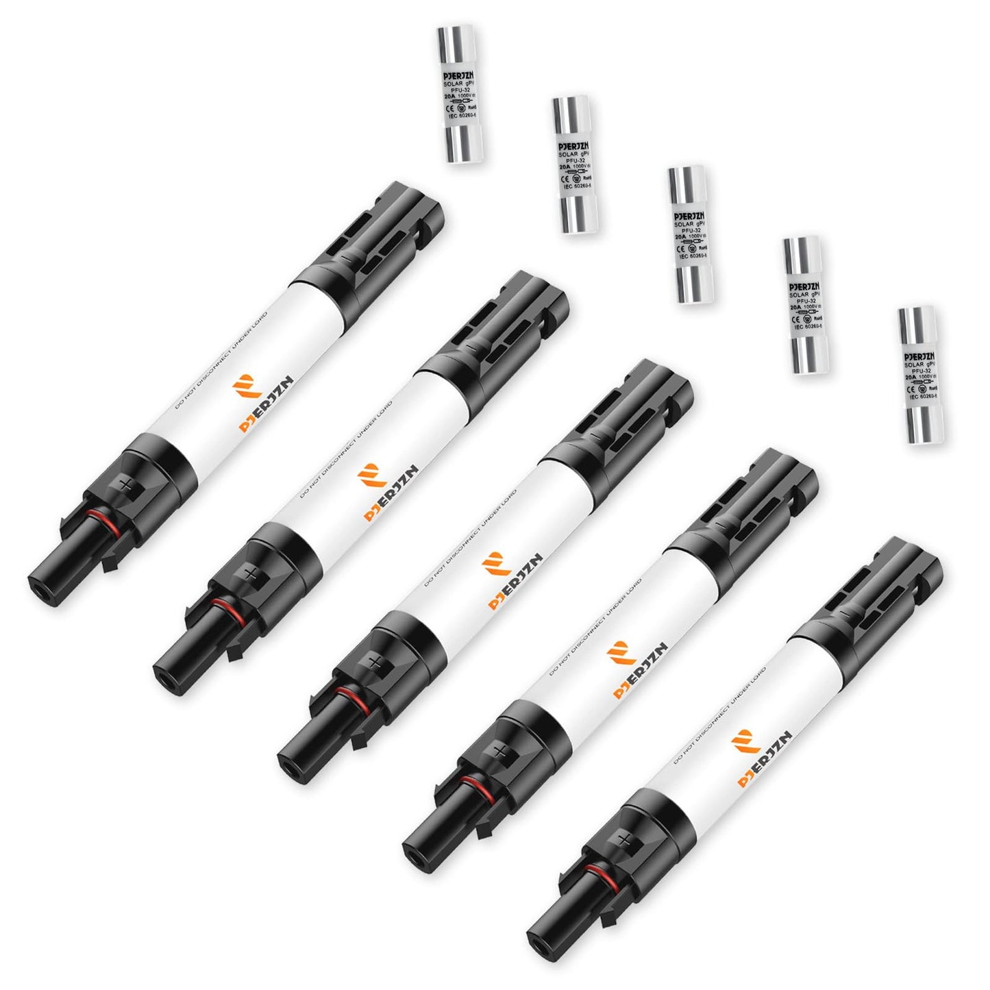 15Amp 1000V Solar Panel Fuse Inline Holder with Connectors for PV Systems