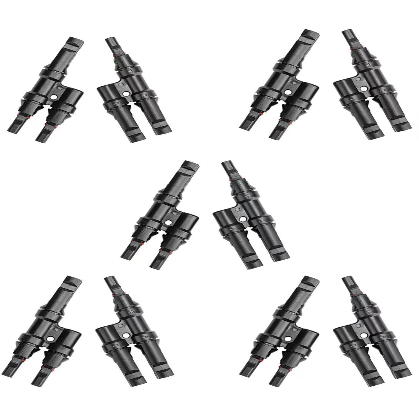 Solar Branch Connector Kit - 10PCS Y Connectors for Parallel Wiring