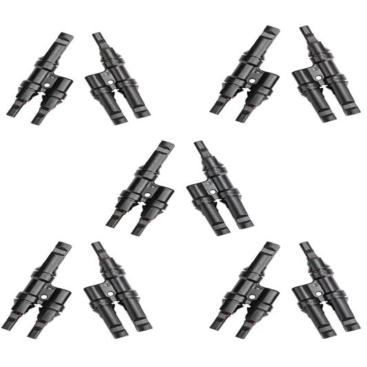 Solar Branch Connector Kit - 10PCS Y Connectors for Parallel Wiring