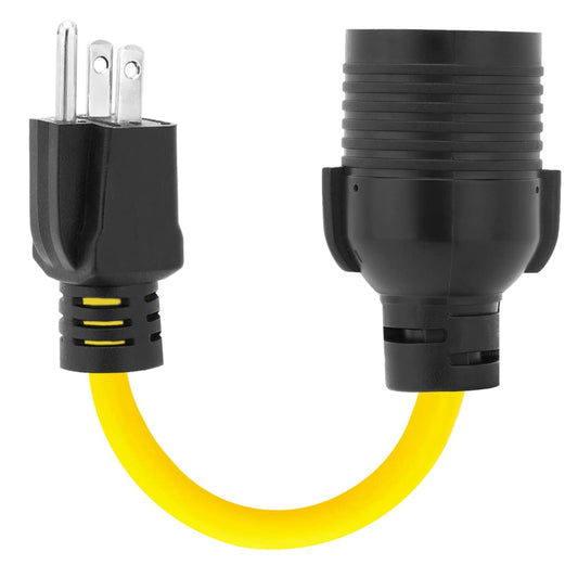 15Amp to 30Amp Generator Power Adapter Cord for Household Use 28CM