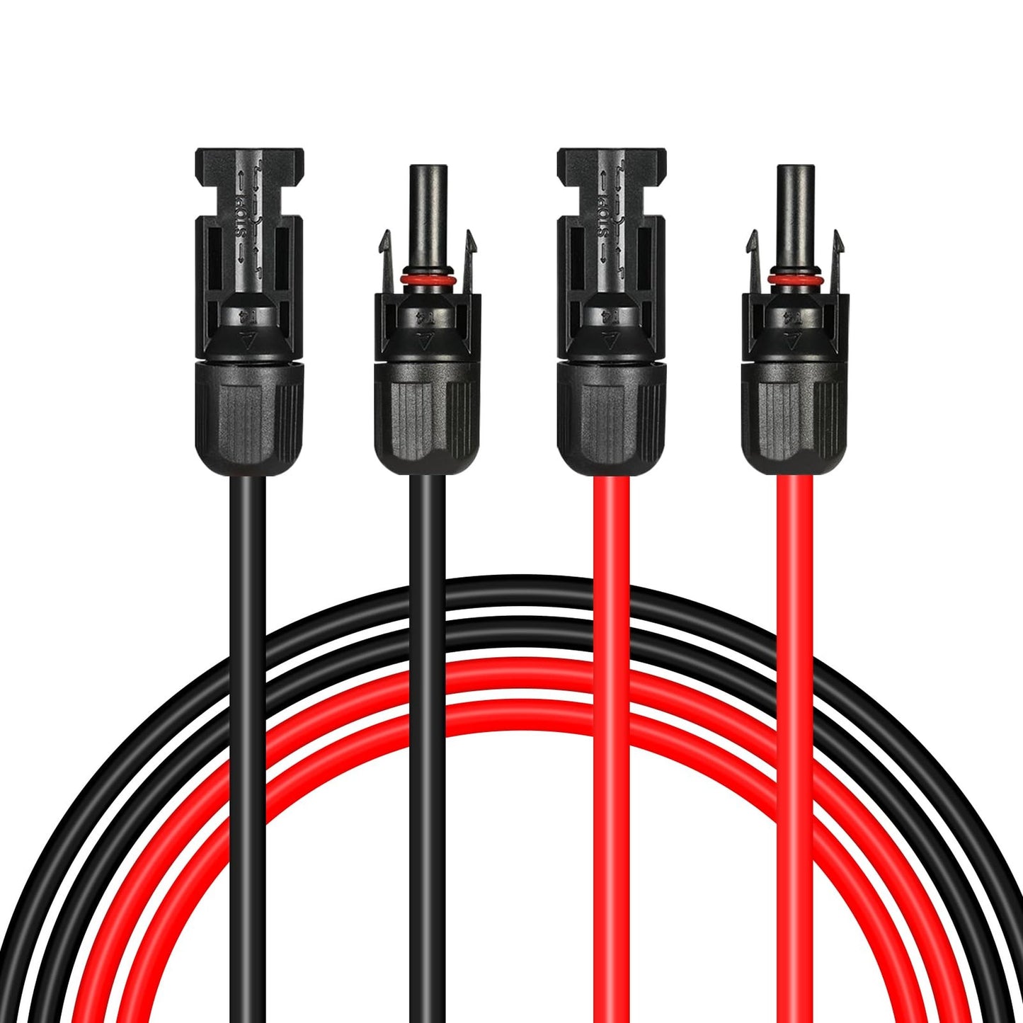 20ft 10AWG Solar Panel Extension Cable Kit with Connectors for RVs and Trailers