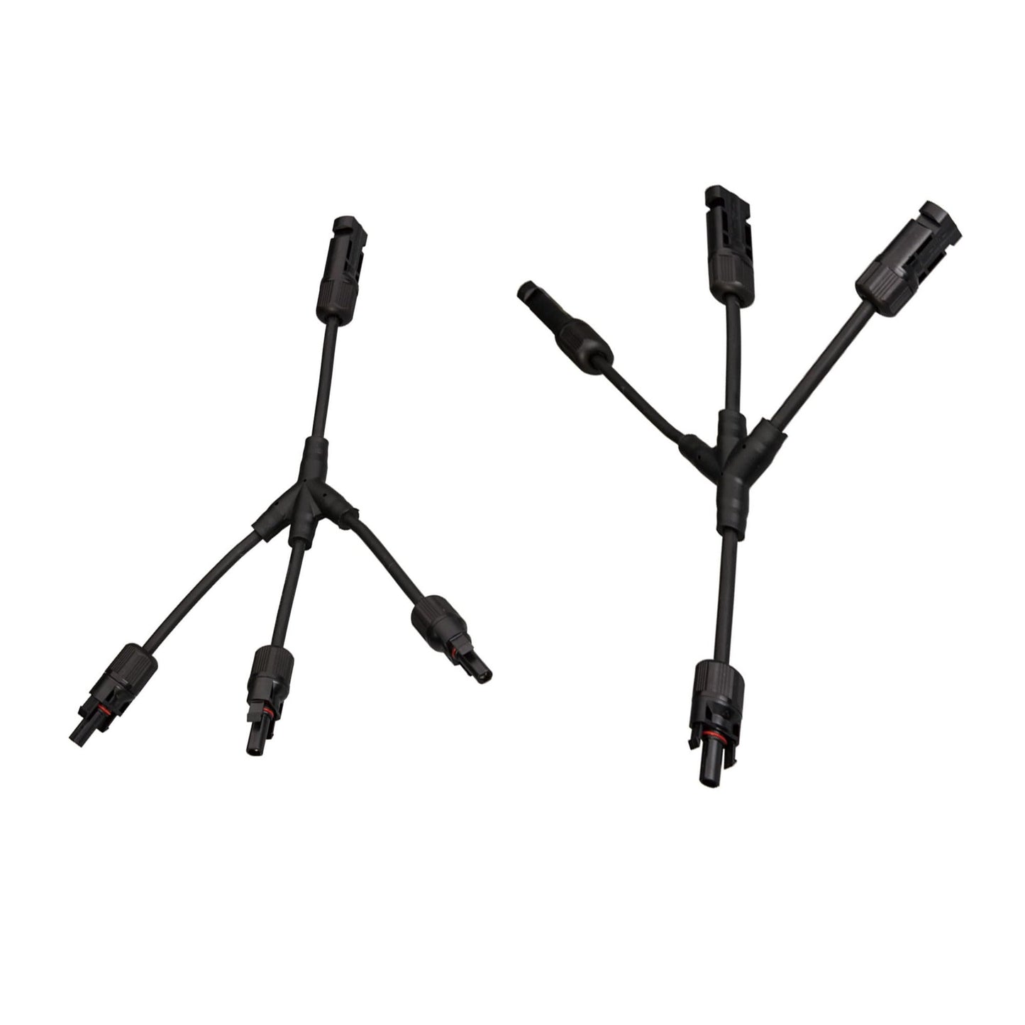 Solar Y Branch Parallel Connectors for 1 to 3 Panel Cable Setup