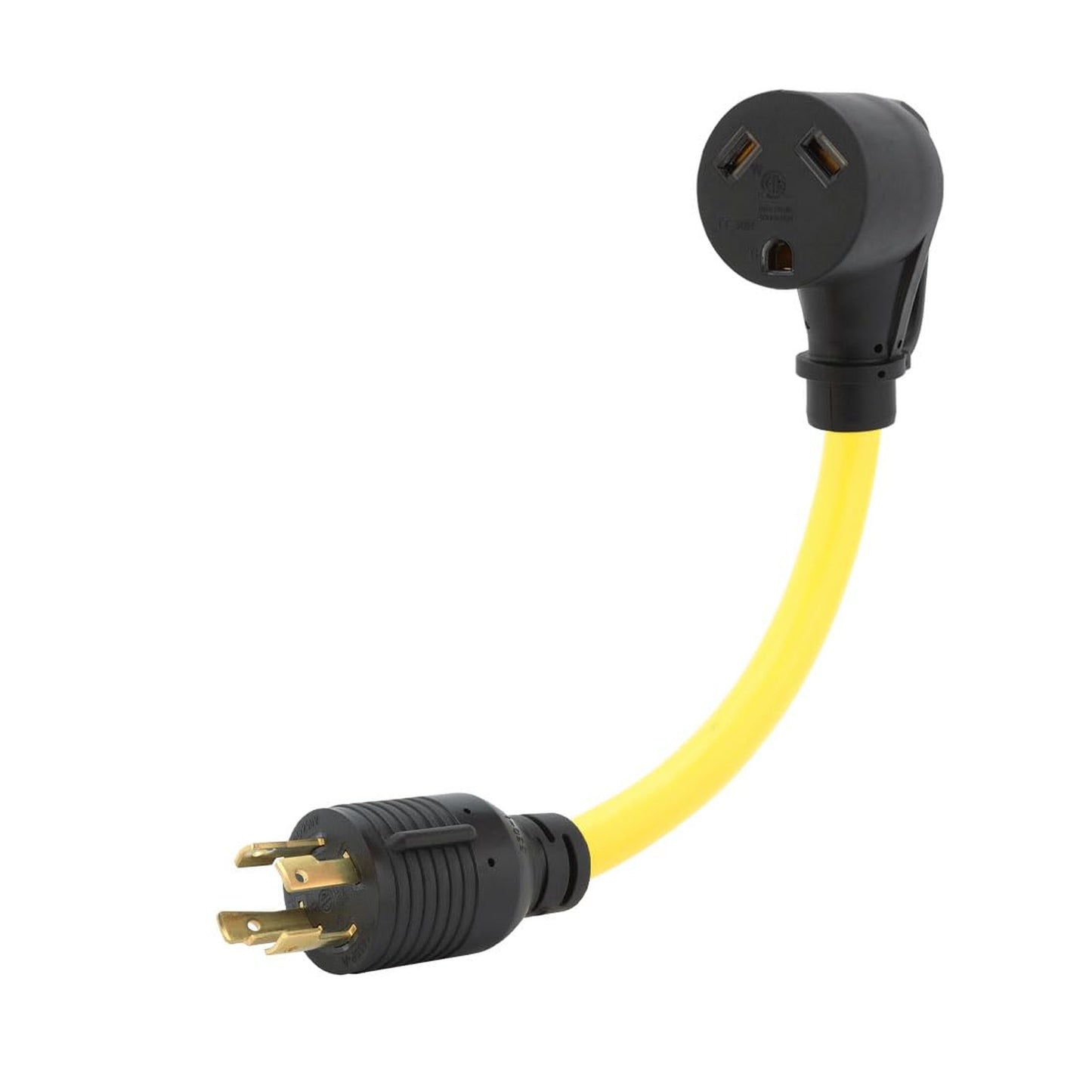 30A Generator to Trailer Adapter Cord, Heavy Duty 1ft 10AWG Cable