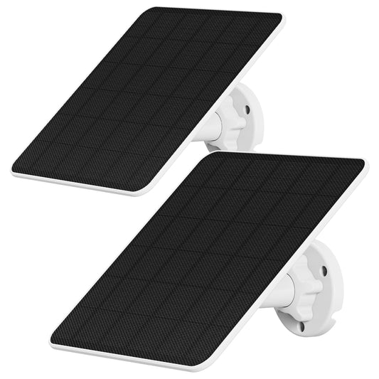 Solar Power Duo: 6W Adjustable Waterproof Charger for Outdoor Cameras