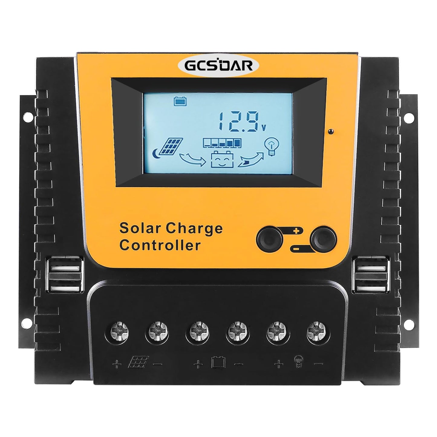 Smart Solar Charge Controller 80A with Backlit Display and USB Ports