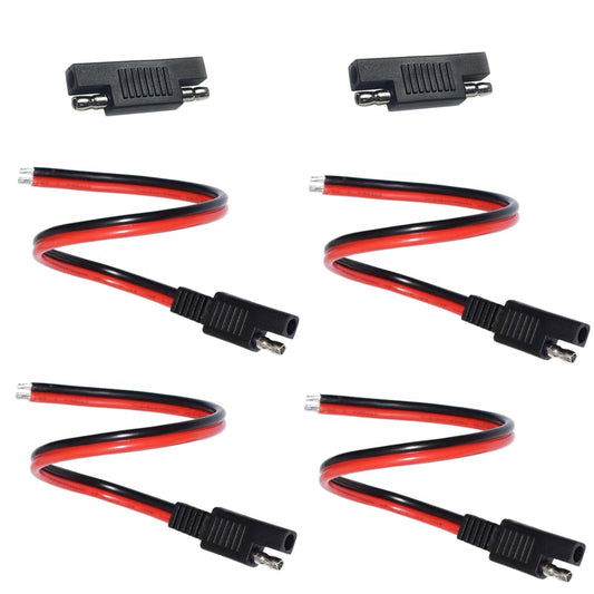 SAE Connector Extension Cable Set for Automotive and Solar Power Use