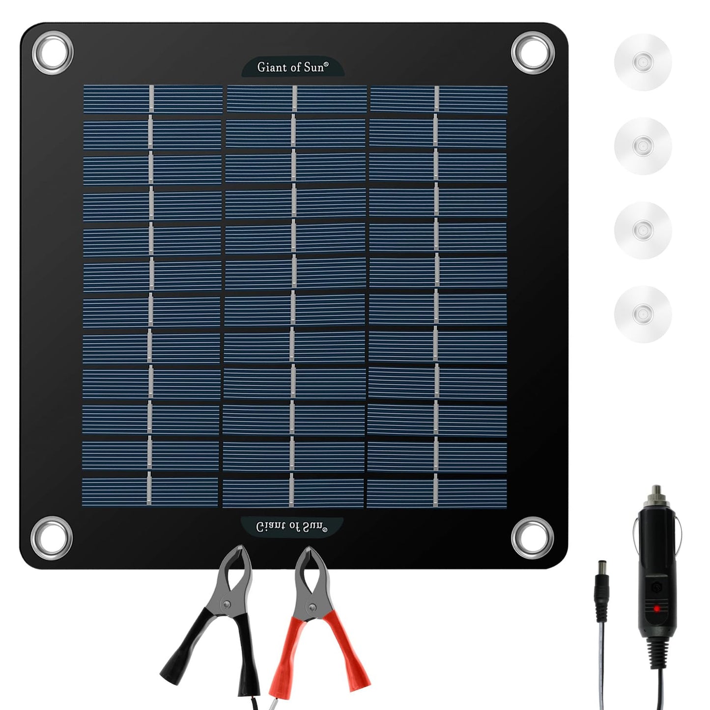Portable 10W Waterproof Solar Panel Kit for Car RV Boat Battery Maintenance