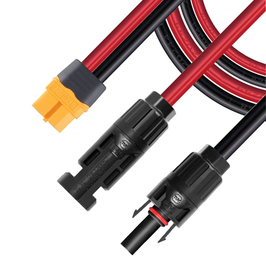 XT60 Solar Connector Extension Cable for Power Stations 10FT 12AWG