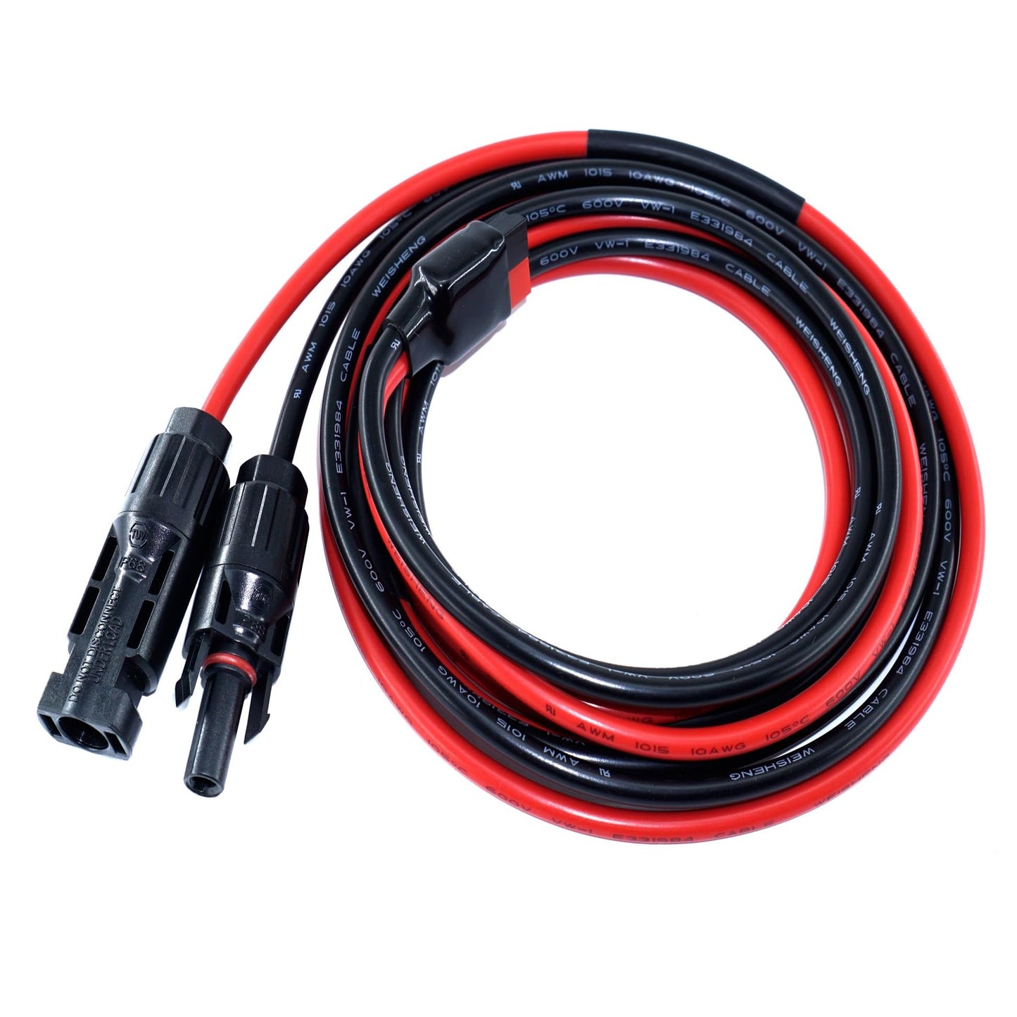 Anderson Solar Extension Cable 6FT 10AWG for Portable Power Stations