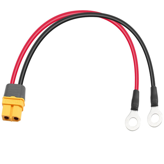 XT60 to O Ring Terminal Power Cable for Solar Panel and Battery Charge