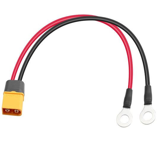XT60 to O Ring Terminal Power Cable for Solar Panel and Battery Charge