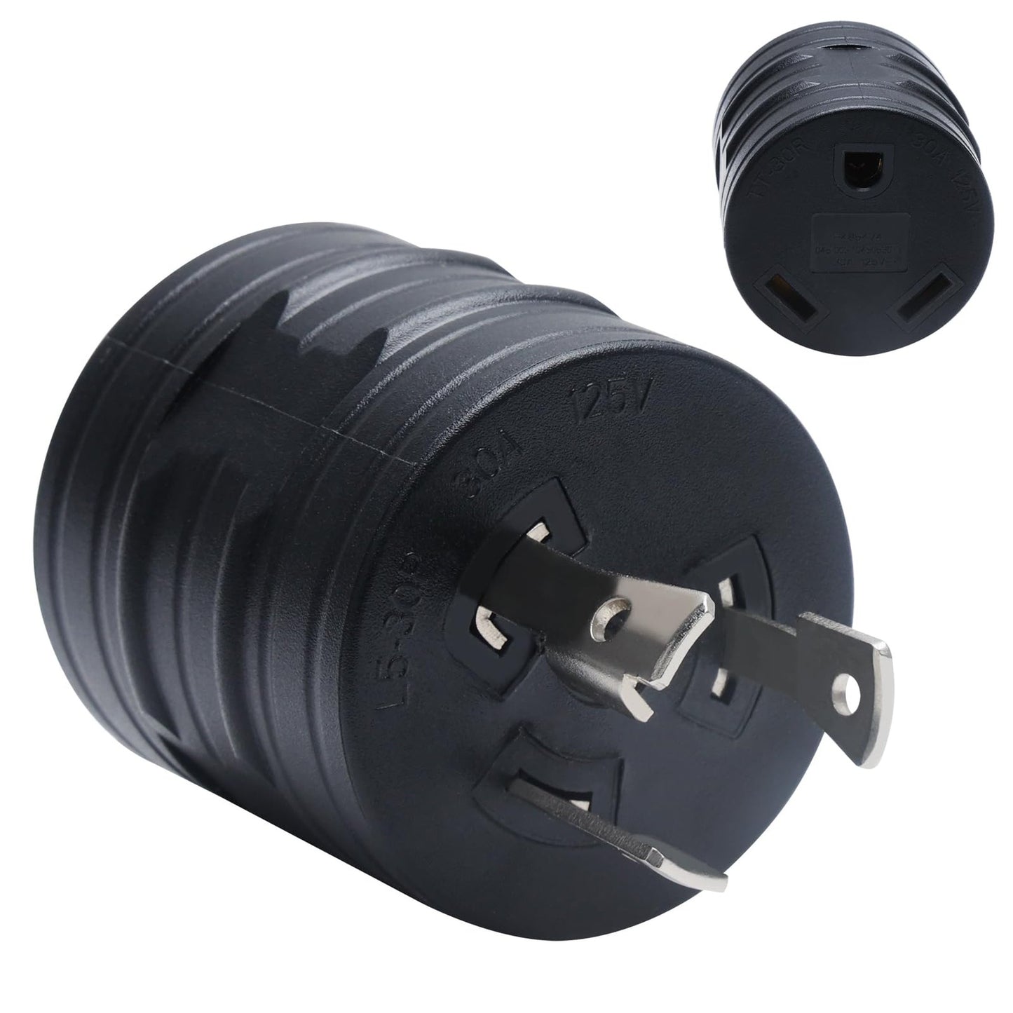 30 Amp RV Generator Adapter NEMA L5-30P to TT-30R Twist Lock Connector