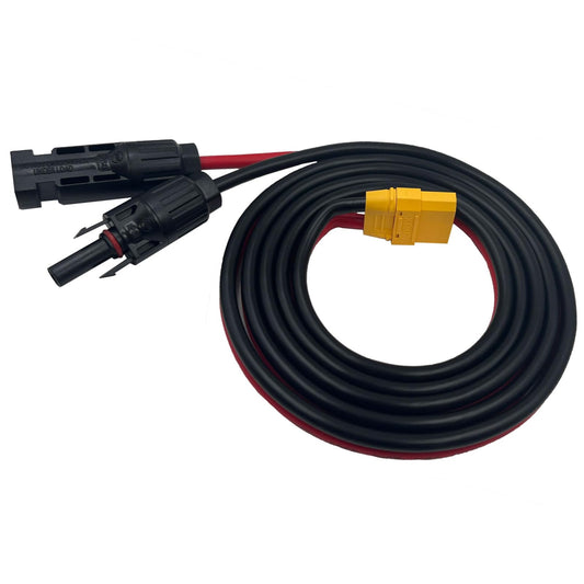 XT90 Solar Connector Extension Cable 10AWG for Portable Power Stations 4.92FT