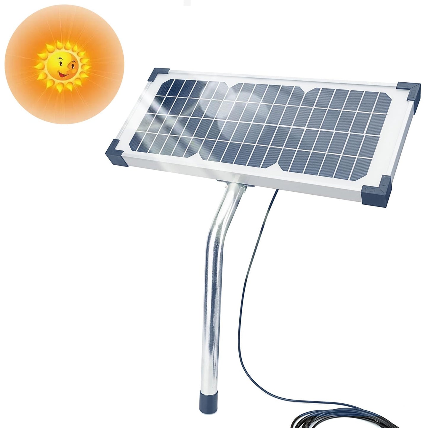 10W Solar Panel Kit for Mighty Mule Gate Opener Models MM571W MM371W