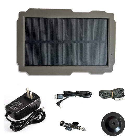 Solar Trail Camera Power Kit with 3000mAh Battery and Adjustable Mount