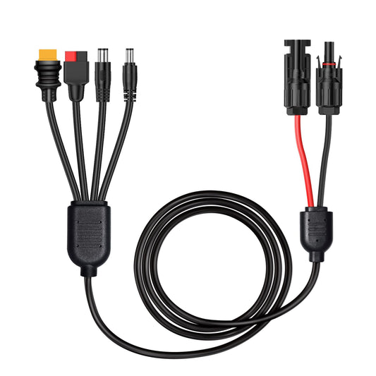 Universal 4-in-1 Solar Connector Cable for Generators and Panels 2M