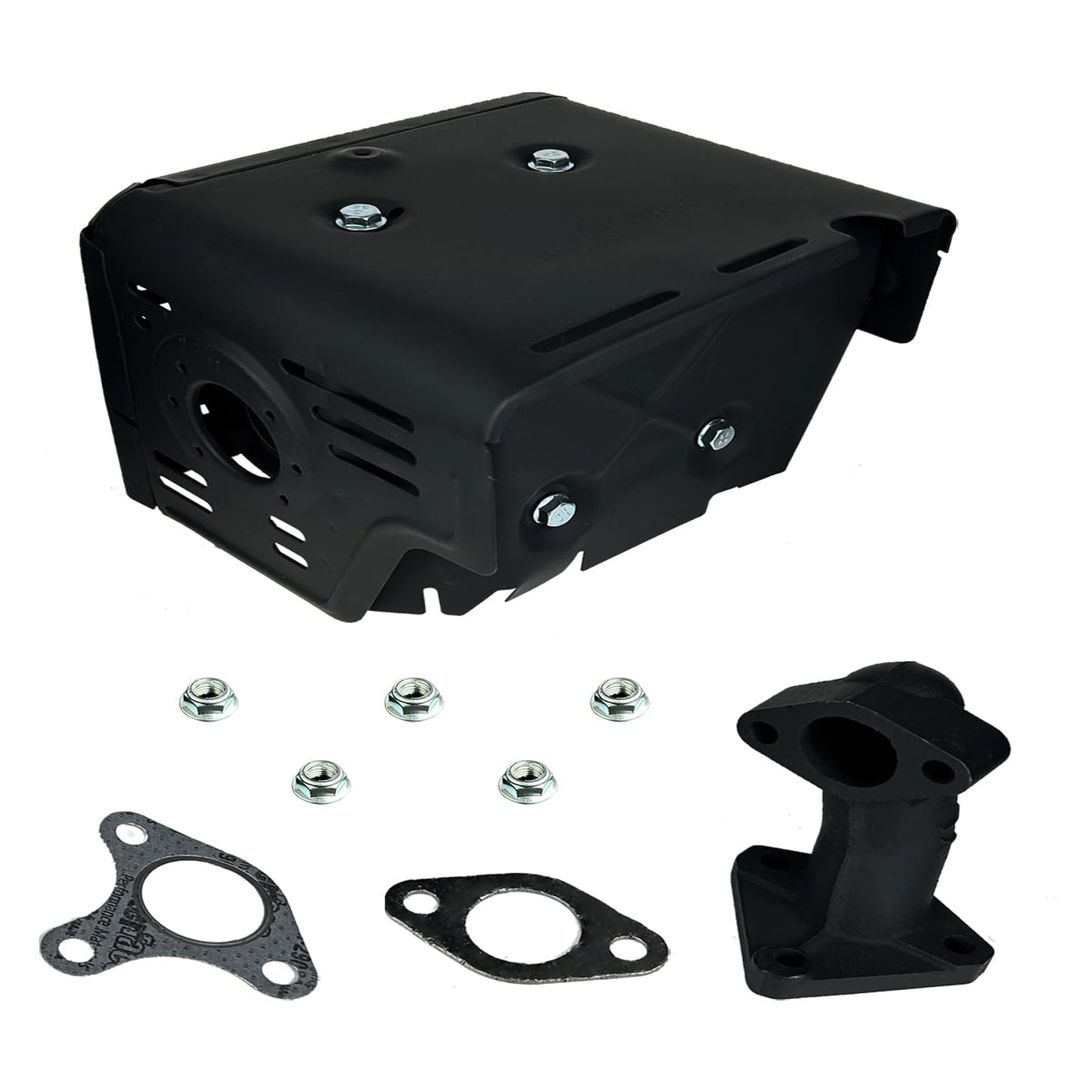 GX390 GX340 Muffler Silencer Assembly with Exhaust Manifold Gasket for Honda Engines