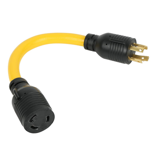 30 Amp 4 Prong to 3 Prong Power Adapter Cord for RV and Generator Use