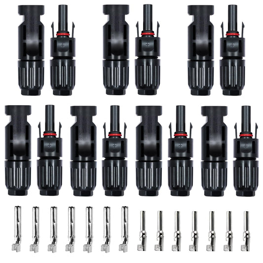 Solar Connector Kit with 7 Pairs Waterproof Male Female Cable Connectors