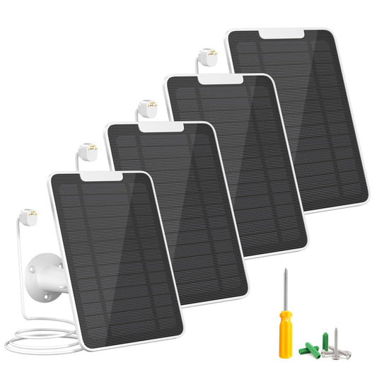 Solar Power Kit for Google Nest Cam - 5W Waterproof Panels with 13ft Cable
