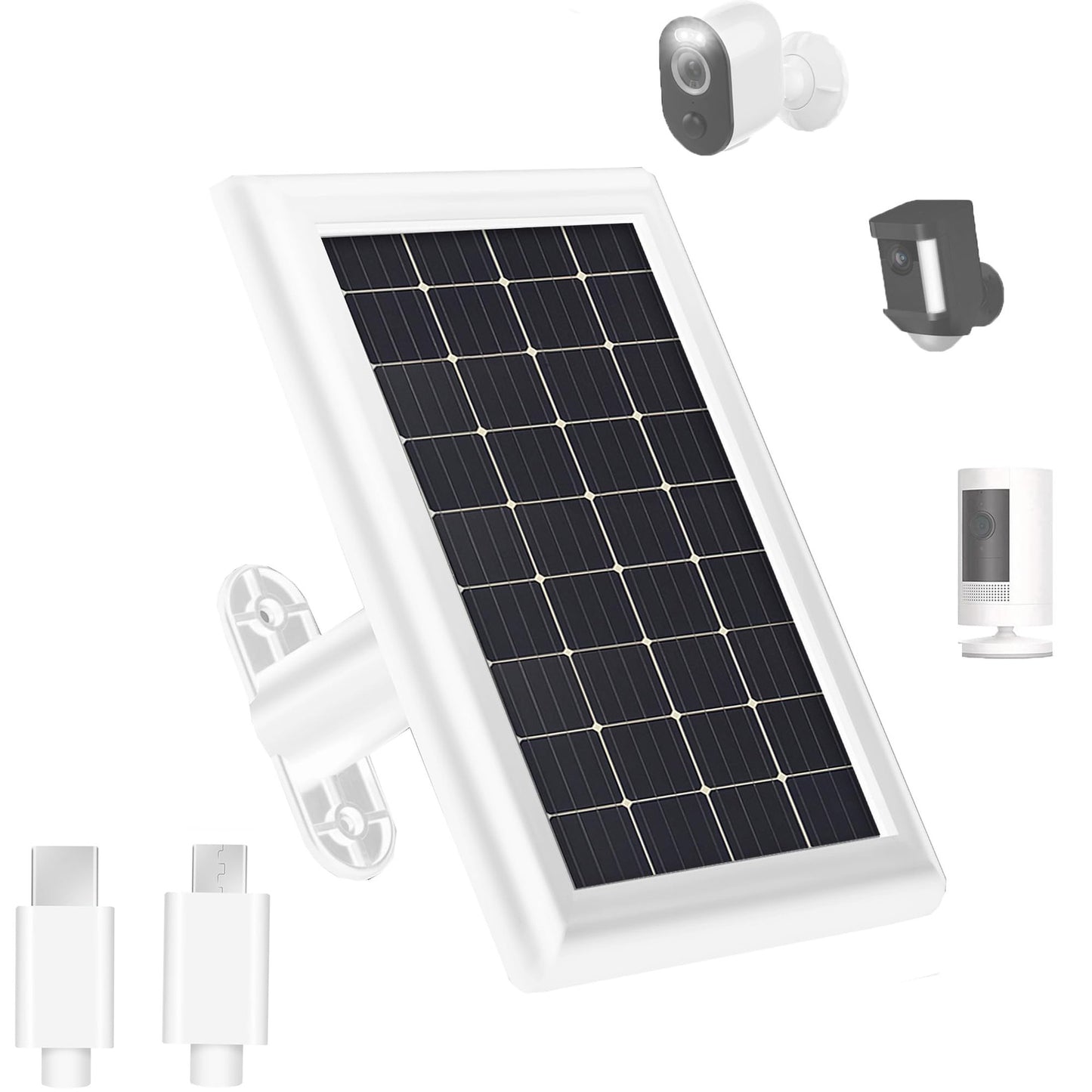 Rotatable 5W Solar Charger for Ring Cameras and Reolink Argus Pro