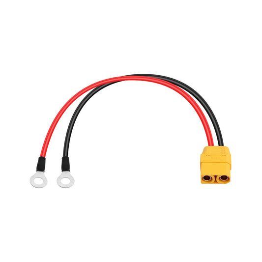 Silicon XT90 to O Ring Terminal Power Cable for Solar and Battery Use