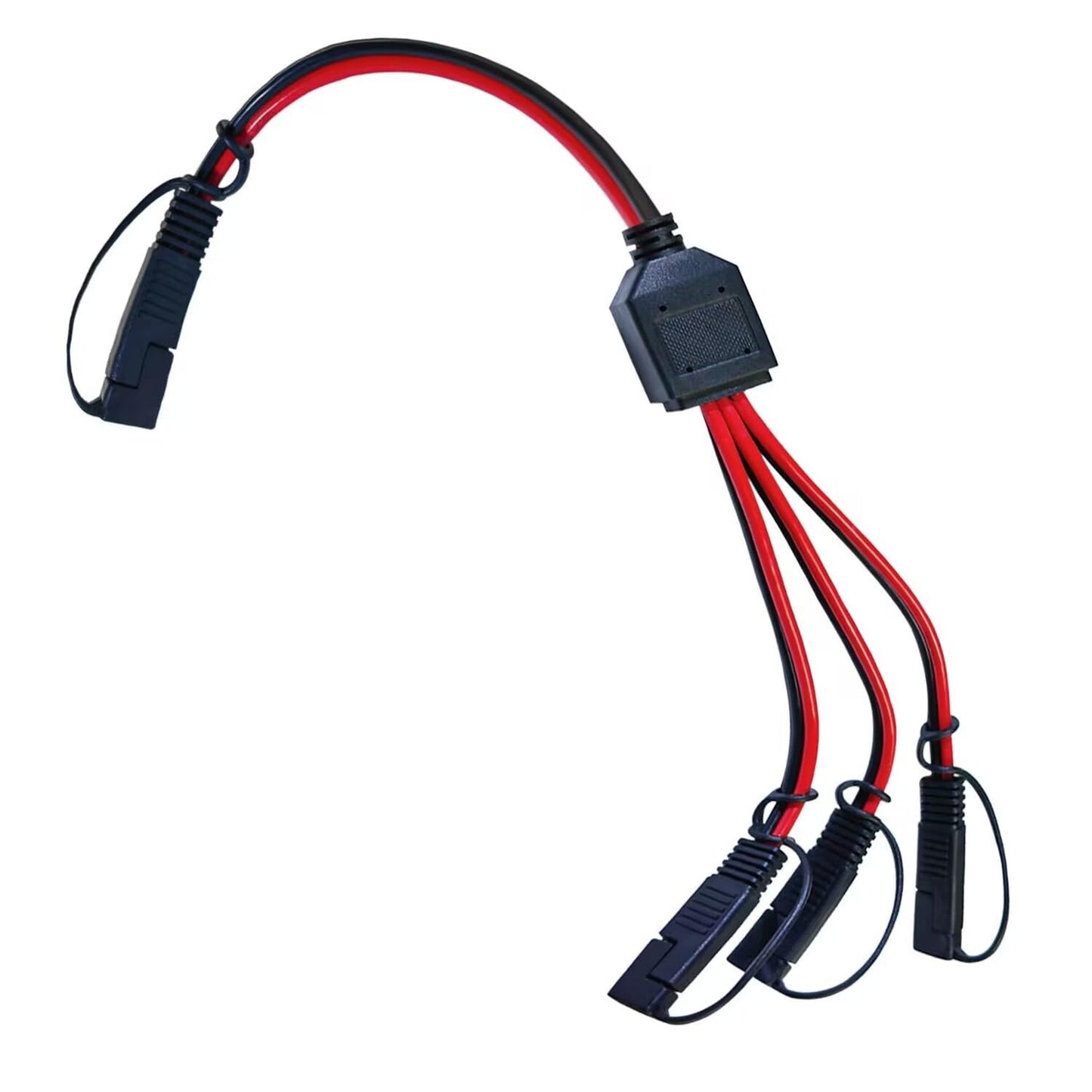 SAE DC Power Connector Cable 12AWG 1 to 3 Extension for Solar Battery Use